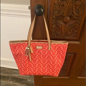 Authentic leather Coach shoulder bag